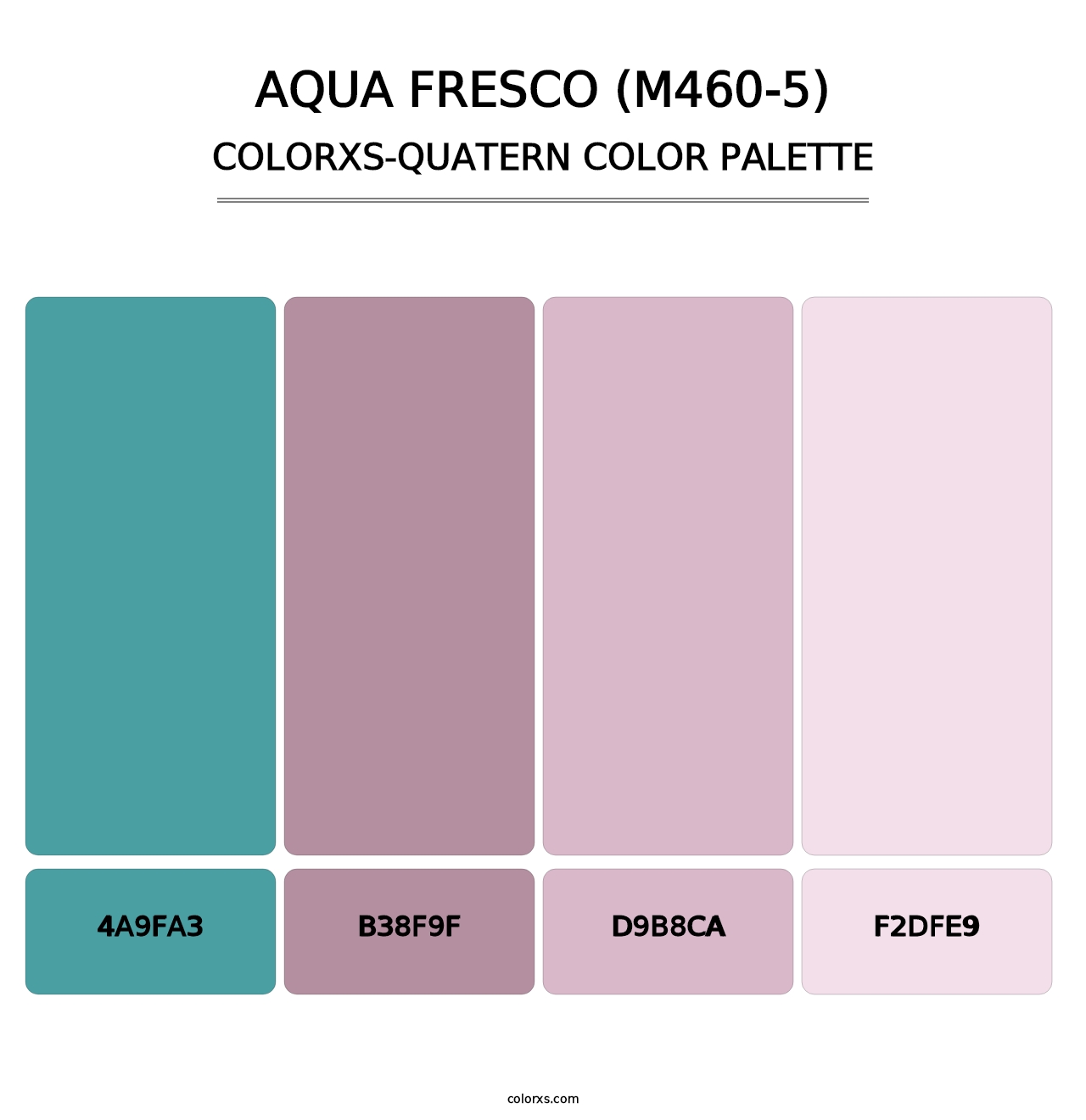 Aqua Fresco (M460-5) - Colorxs Quatern Palette