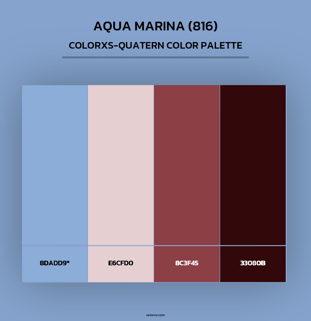 Aqua Marina (816) - Colorxs Quad Palette