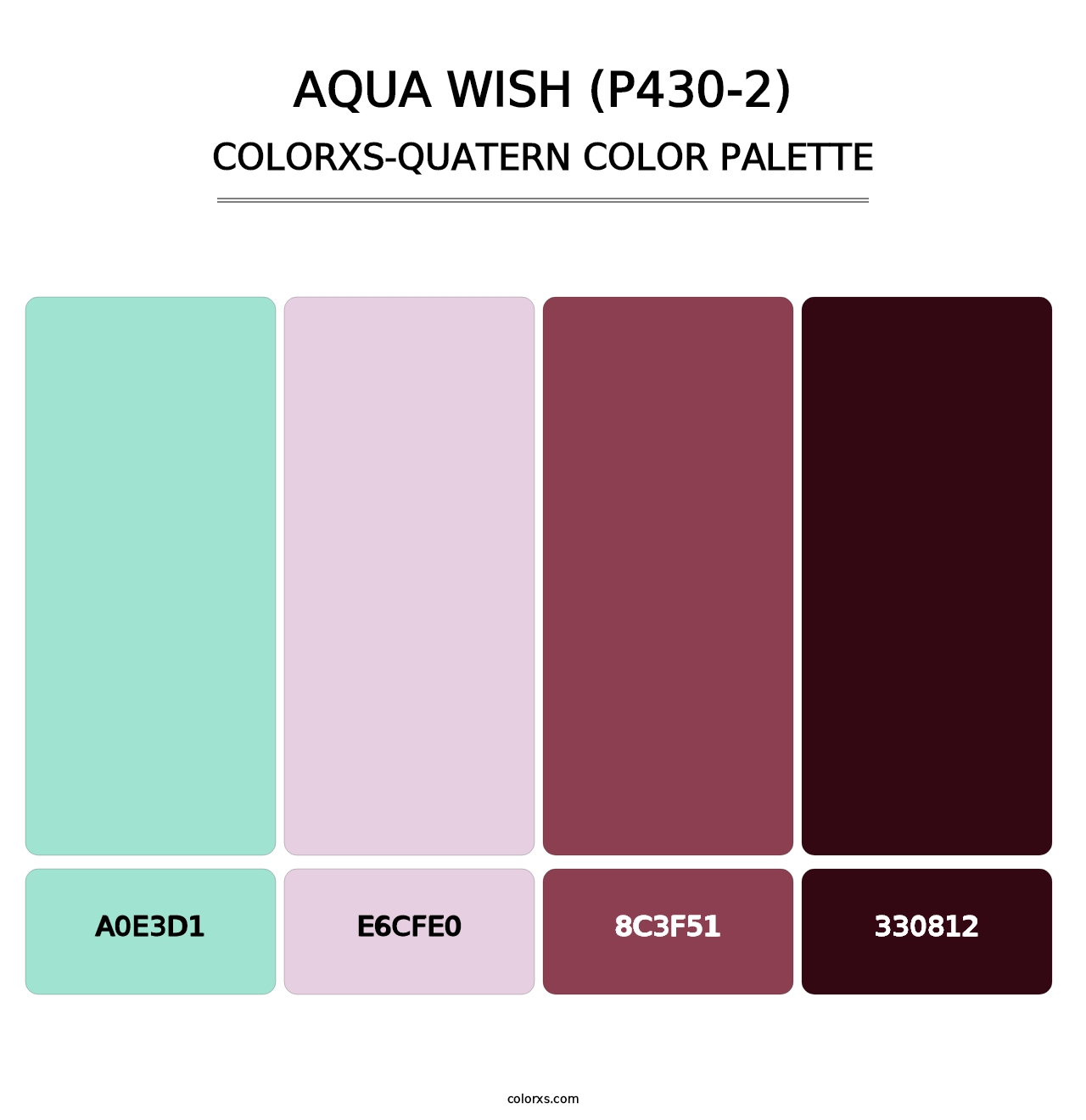 Aqua Wish (P430-2) - Colorxs Quatern Palette