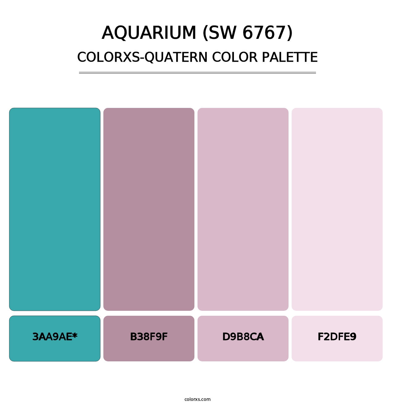 Aquarium (SW 6767) - Colorxs Quatern Palette
