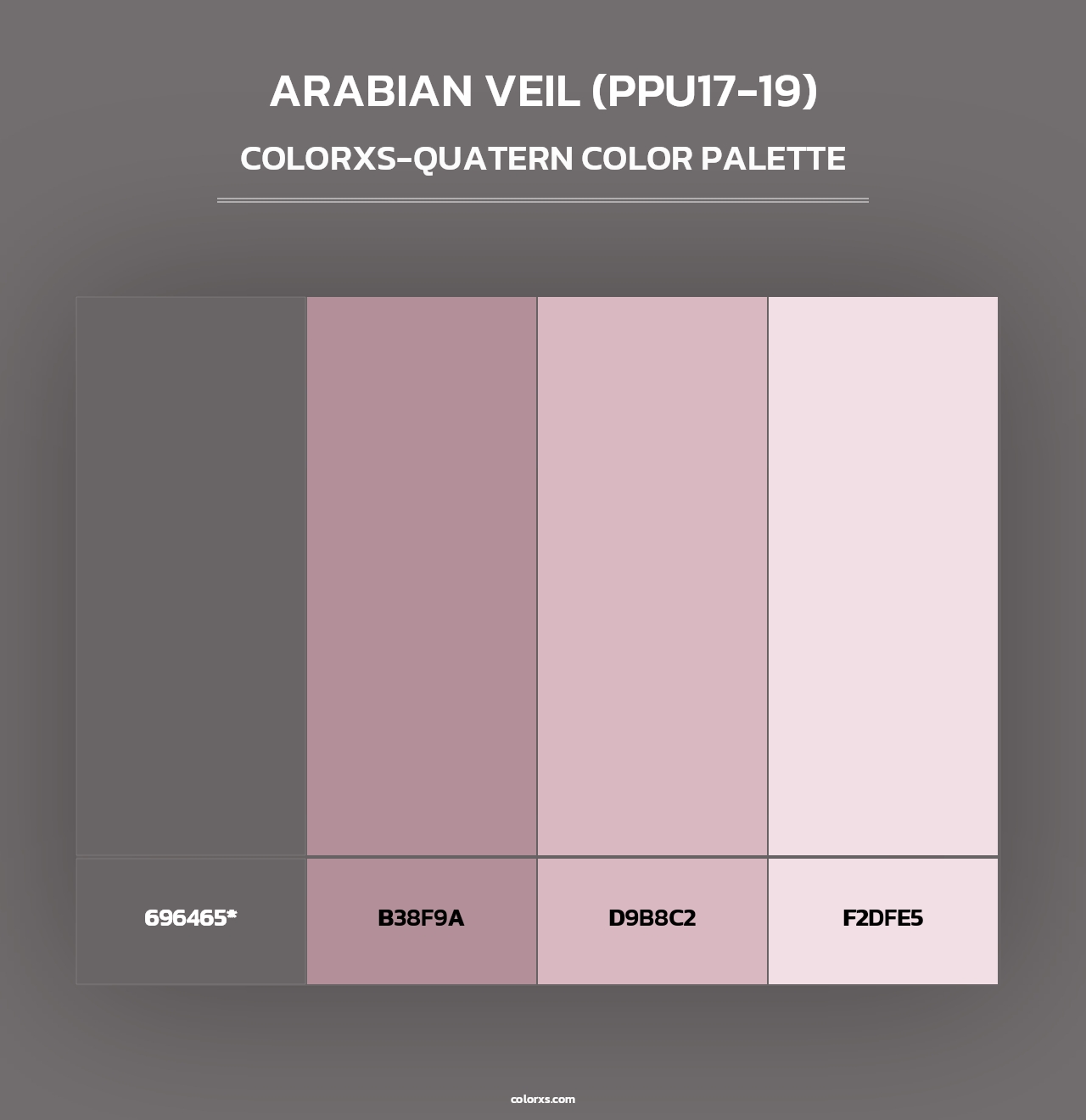 Arabian Veil (PPU17-19) - Colorxs Quad Palette
