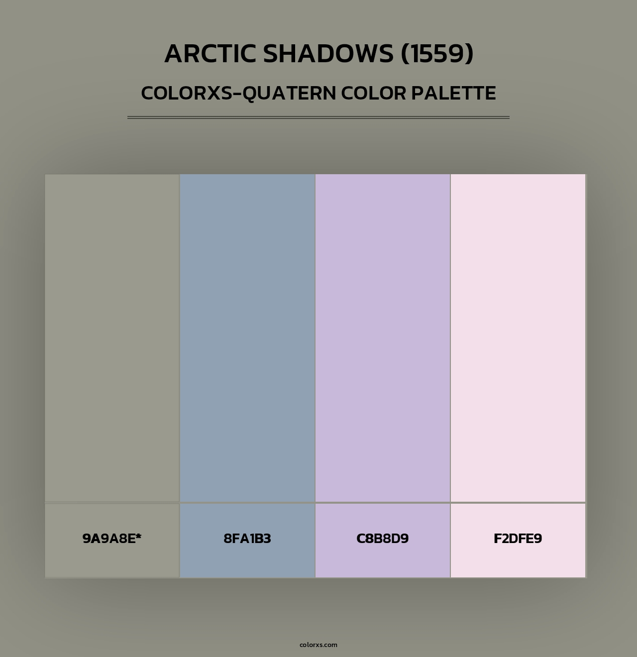 Arctic Shadows (1559) - Colorxs Quad Palette