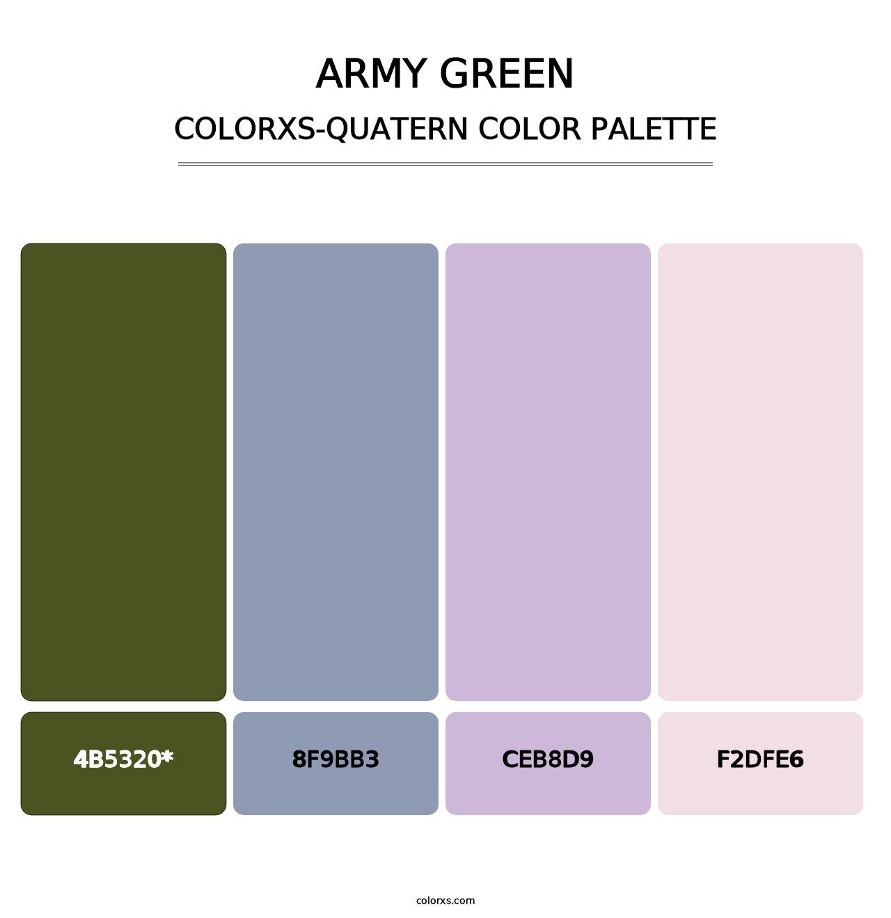Army Green - Colorxs Quatern Palette
