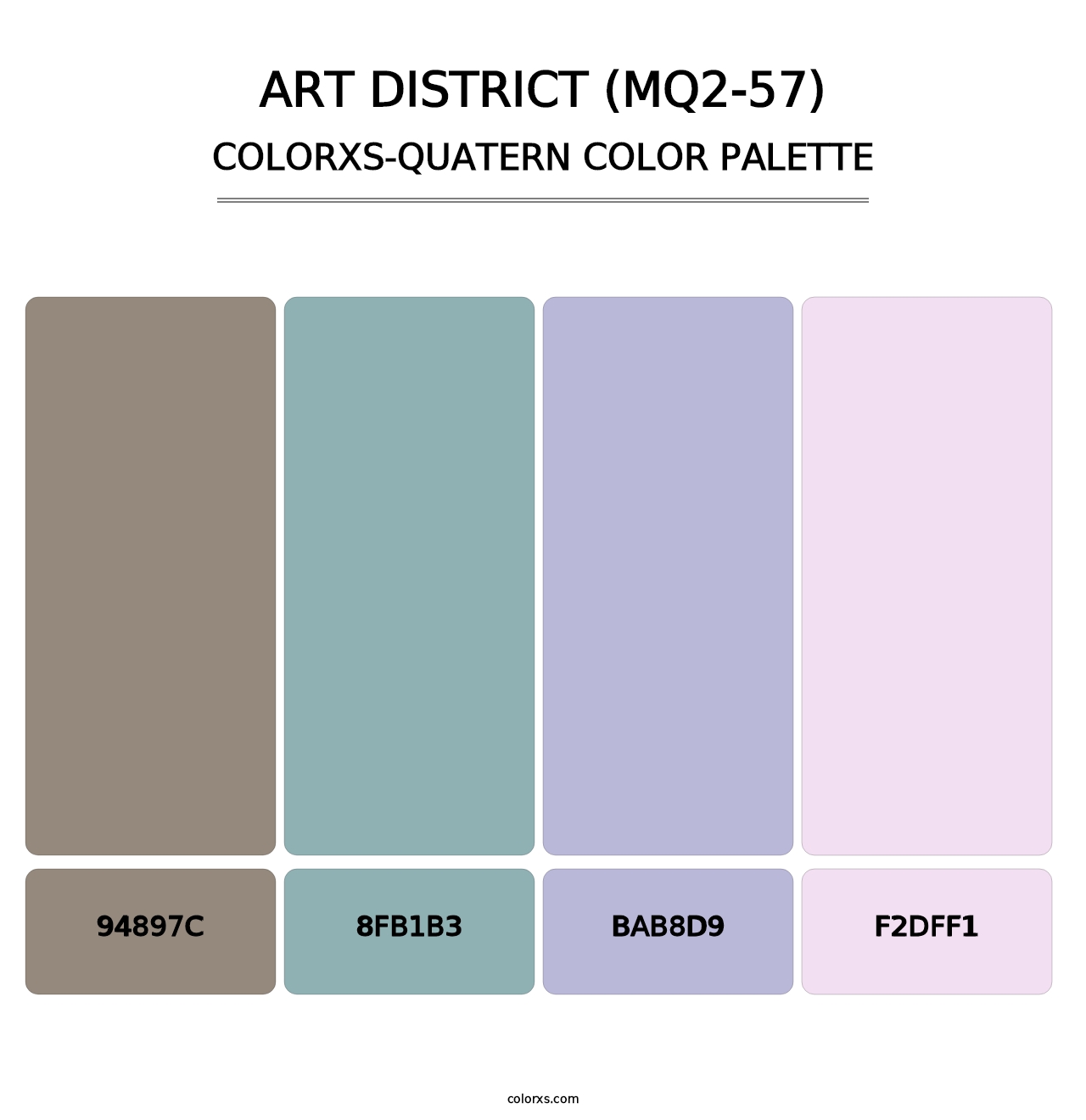 Art District (MQ2-57) - Colorxs Quatern Palette