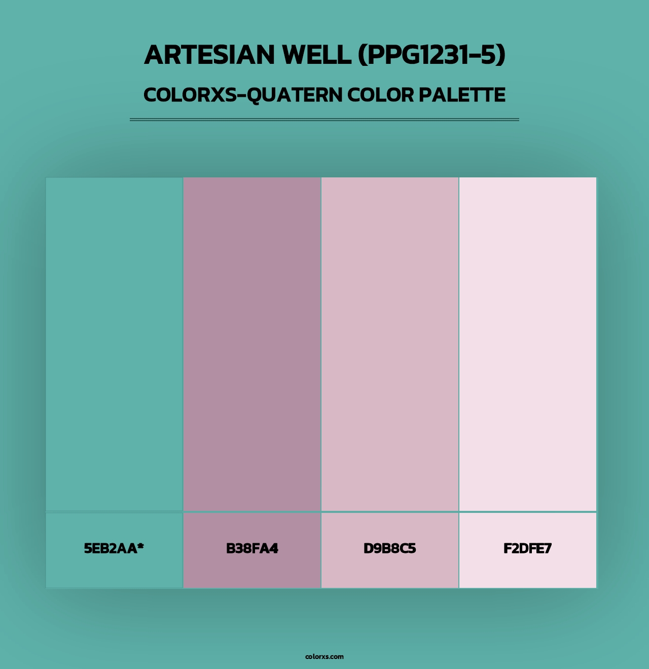Artesian Well (PPG1231-5) - Colorxs Quad Palette