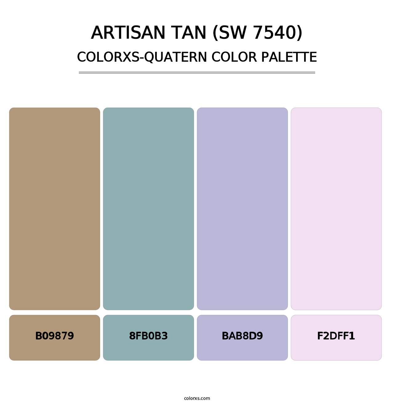 Artisan Tan (SW 7540) - Colorxs Quatern Palette