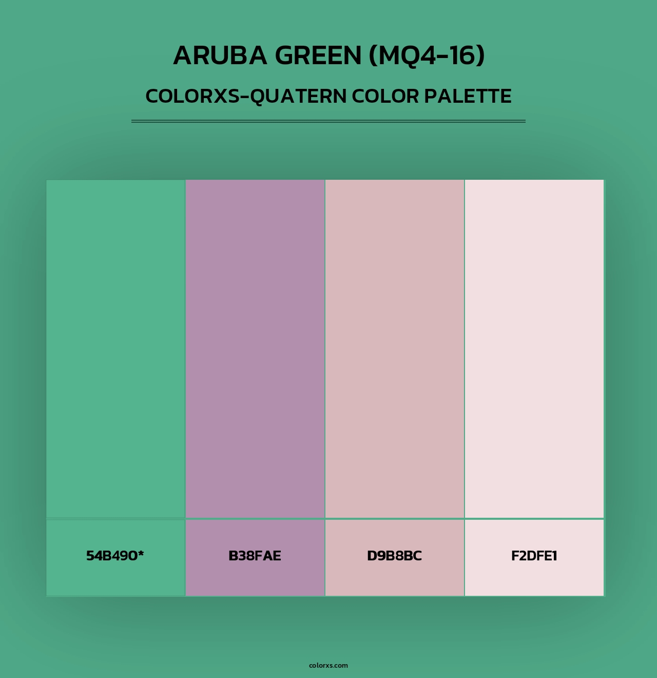 Aruba Green (MQ4-16) - Colorxs Quad Palette