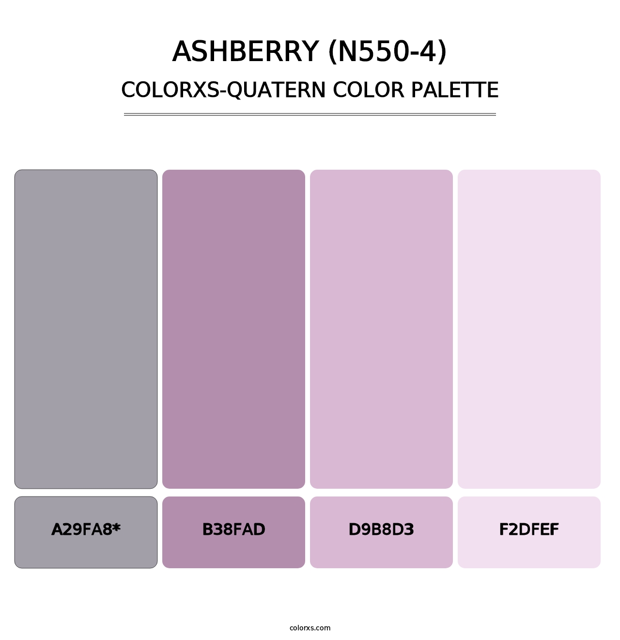 Ashberry (N550-4) - Colorxs Quatern Palette