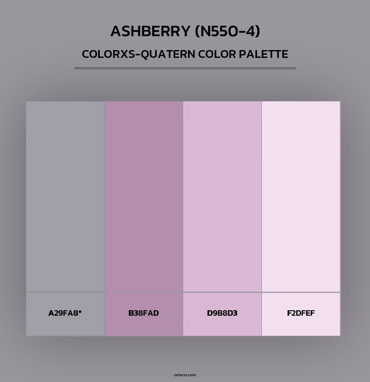 Ashberry (N550-4) - Colorxs Quad Palette