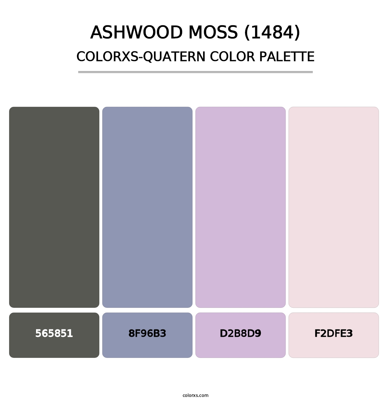 Ashwood Moss (1484) - Colorxs Quatern Palette