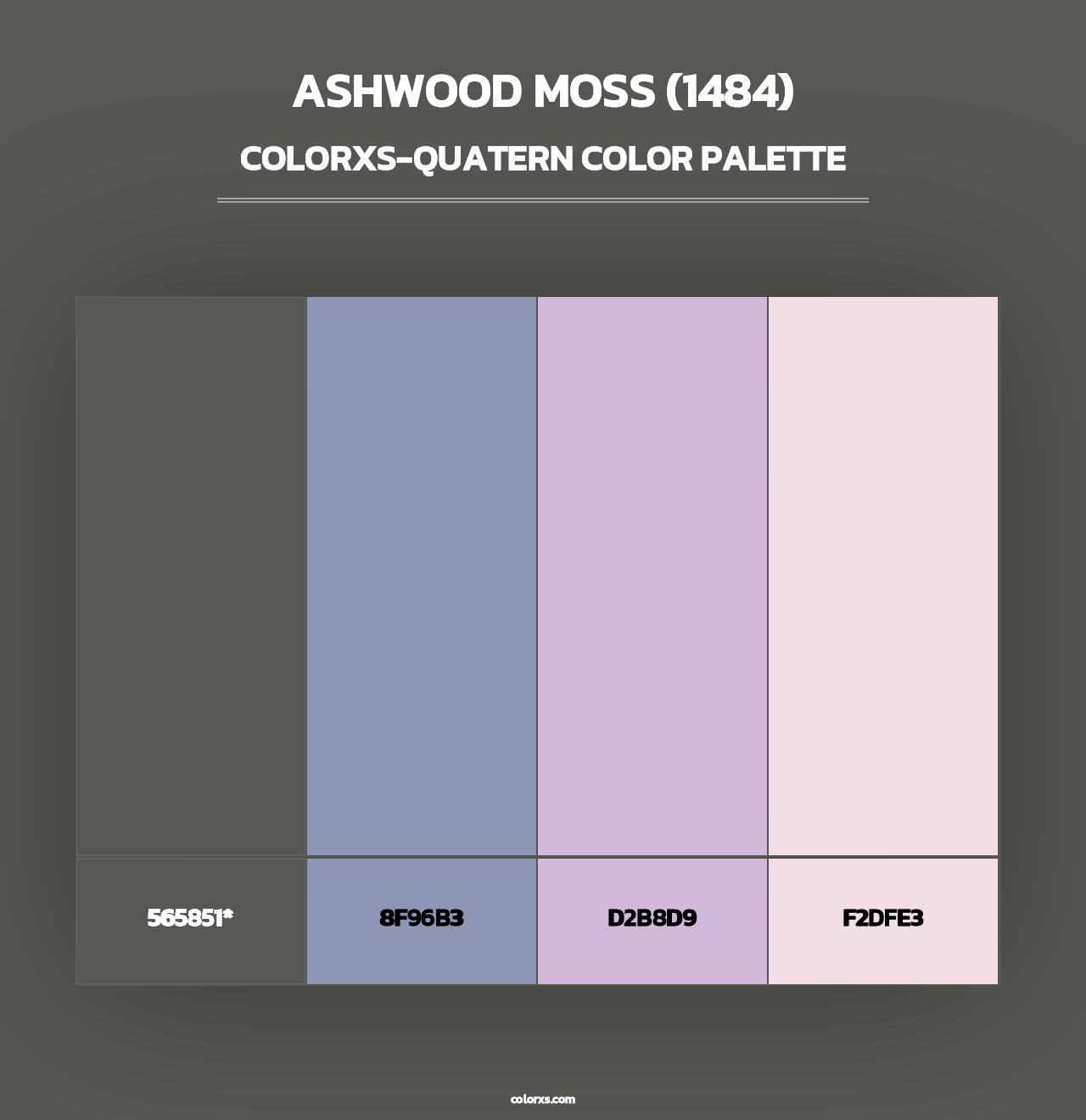 Ashwood Moss (1484) - Colorxs Quad Palette