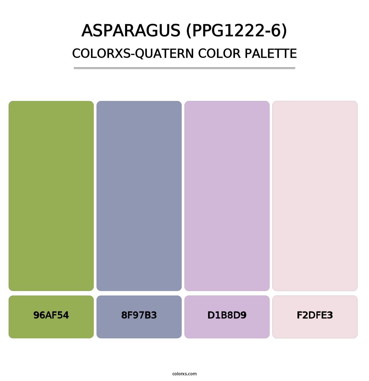 Asparagus (PPG1222-6) - Colorxs Quatern Palette