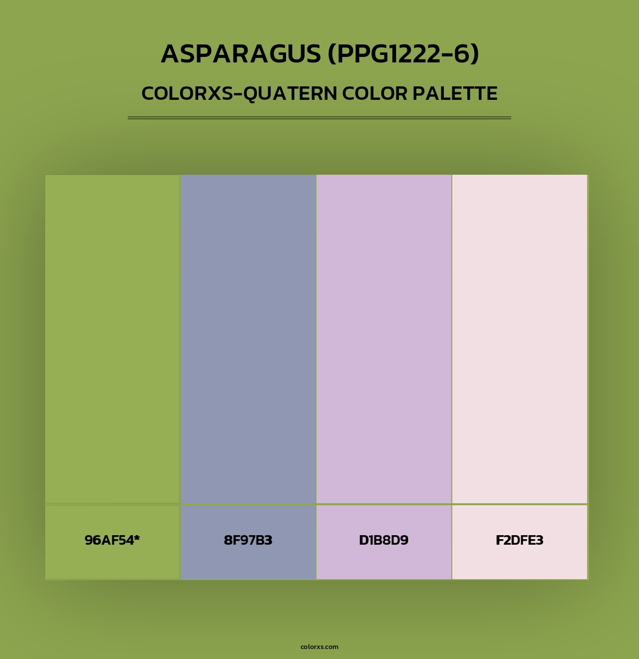 Asparagus (PPG1222-6) - Colorxs Quad Palette