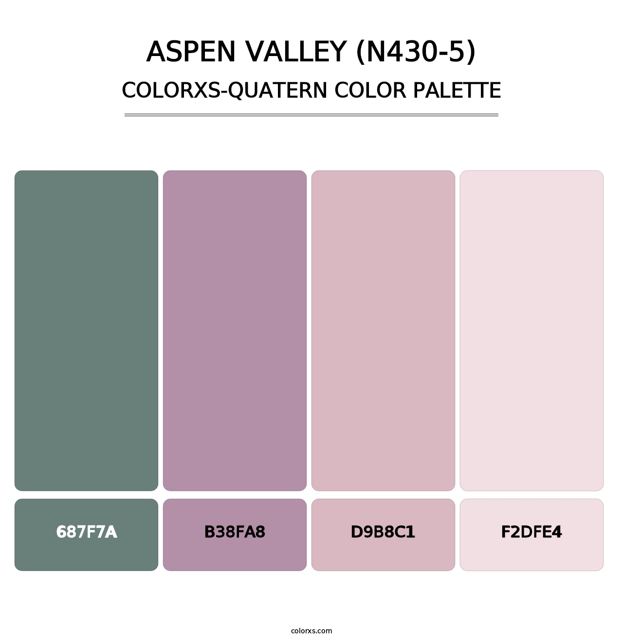 Aspen Valley (N430-5) - Colorxs Quatern Palette