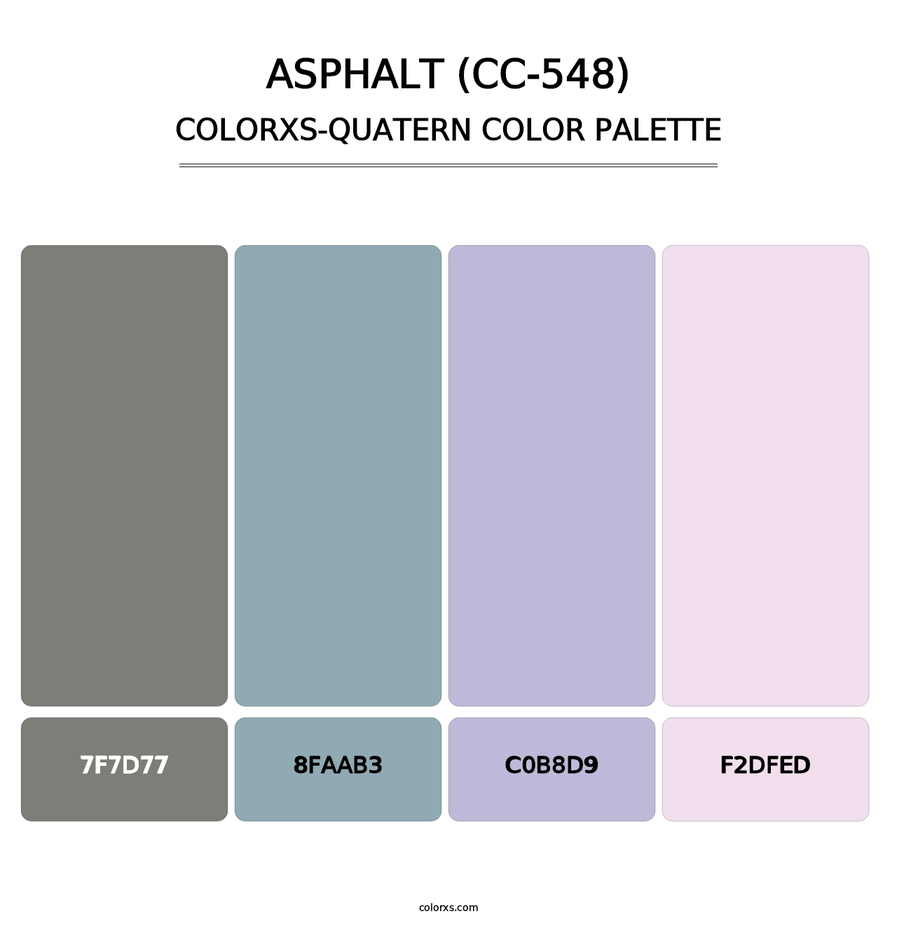 Asphalt (CC-548) - Colorxs Quatern Palette