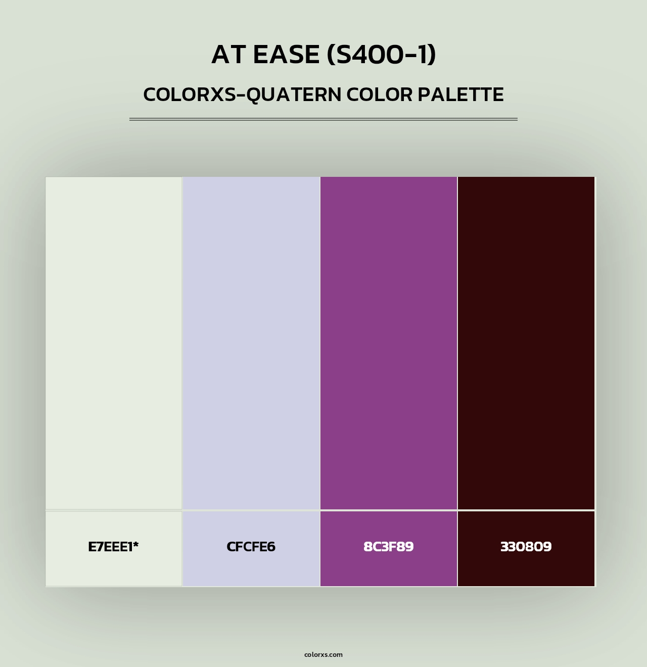 At Ease (S400-1) - Colorxs Quad Palette