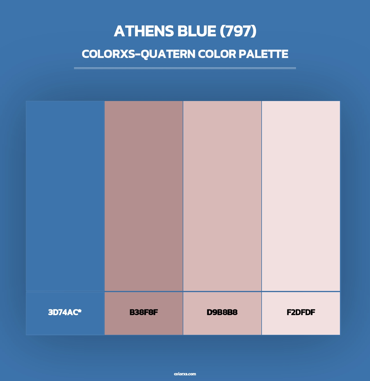 Athens Blue (797) - Colorxs Quad Palette