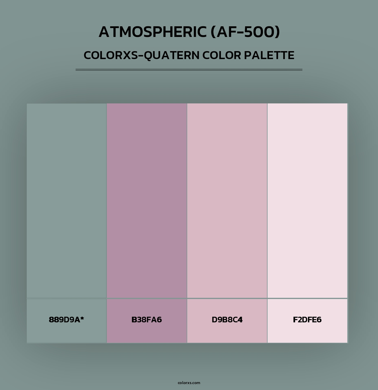 Atmospheric (AF-500) - Colorxs Quad Palette