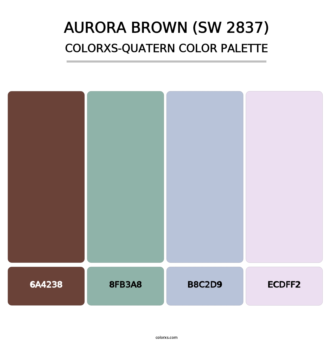 Aurora Brown (SW 2837) - Colorxs Quatern Palette