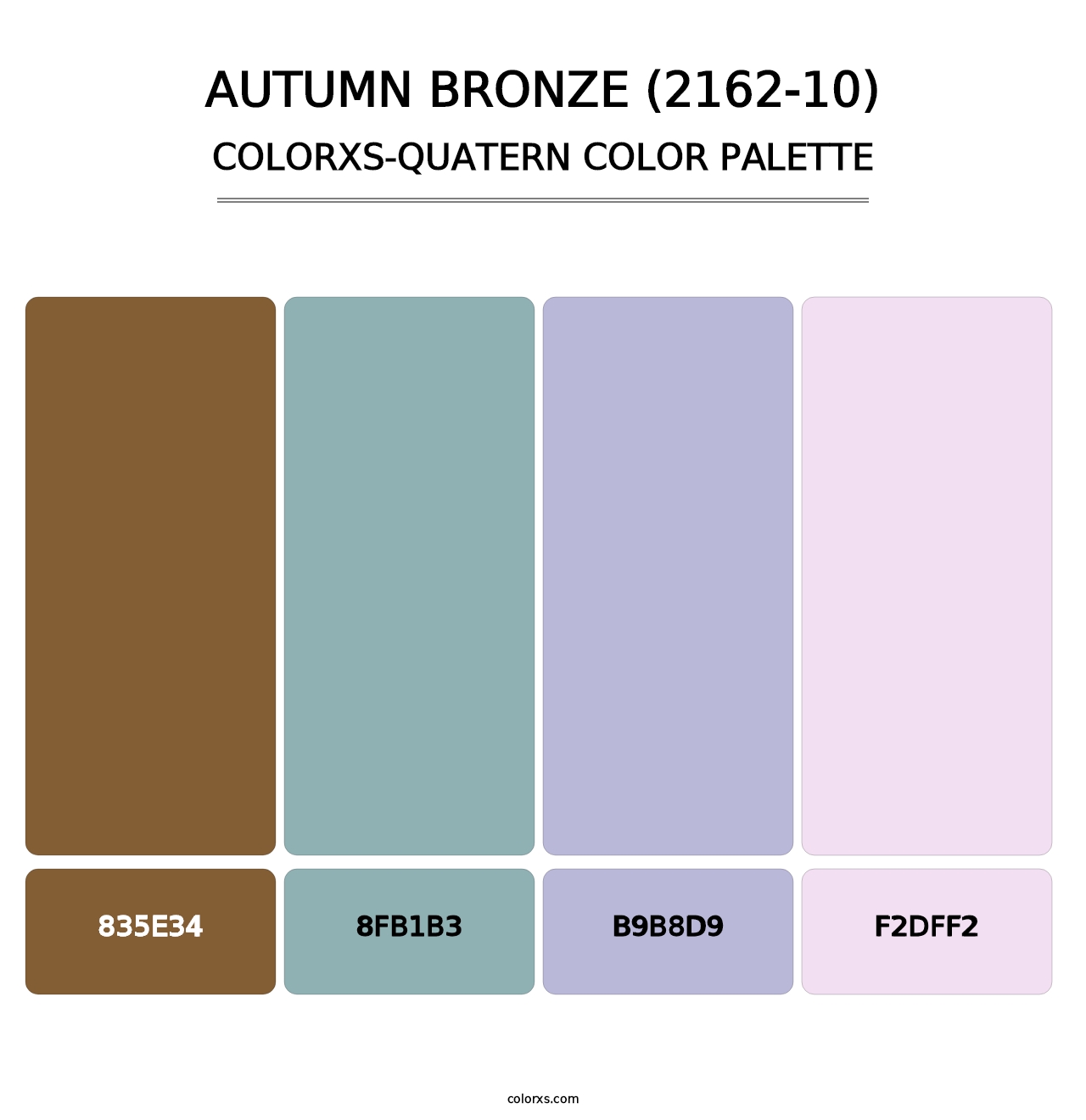 Autumn Bronze (2162-10) - Colorxs Quatern Palette