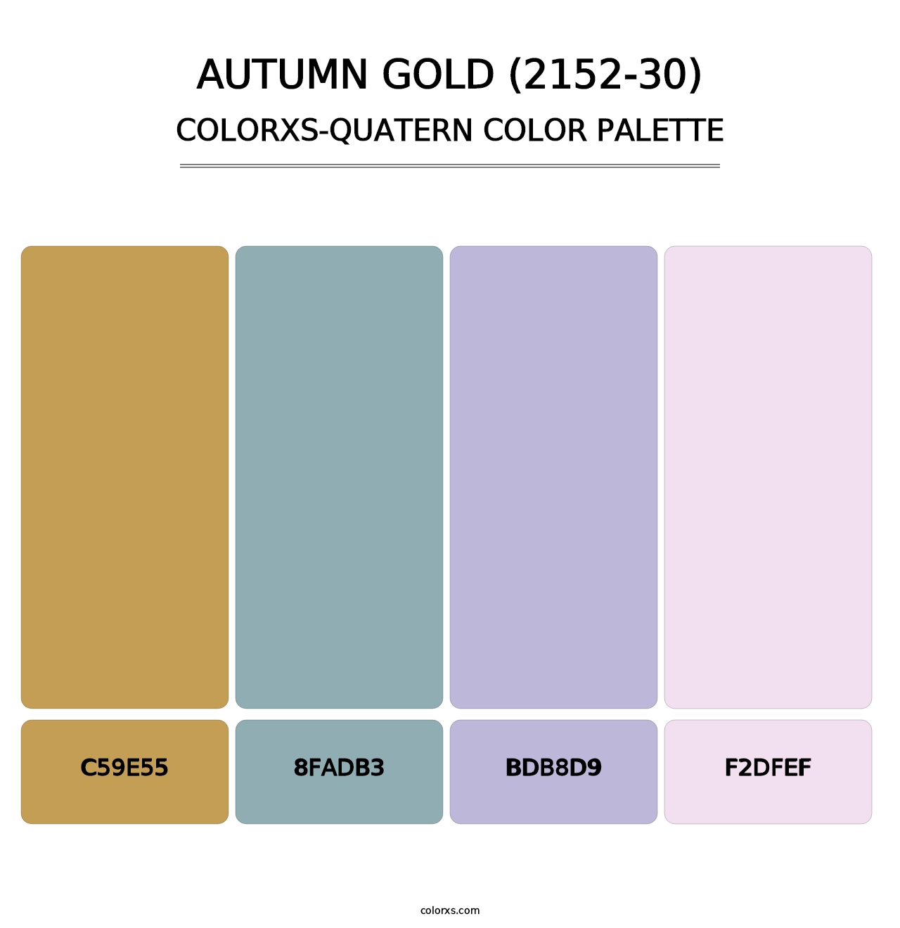 Autumn Gold (2152-30) - Colorxs Quatern Palette