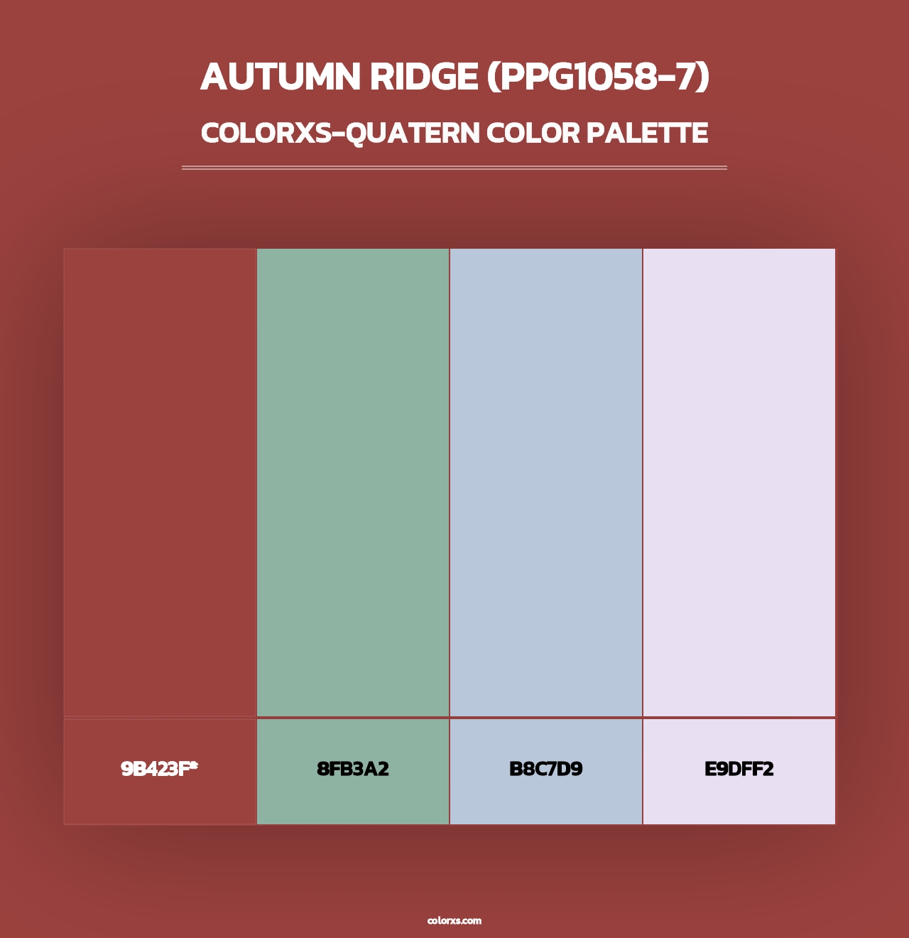 Autumn Ridge (PPG1058-7) - Colorxs Quad Palette