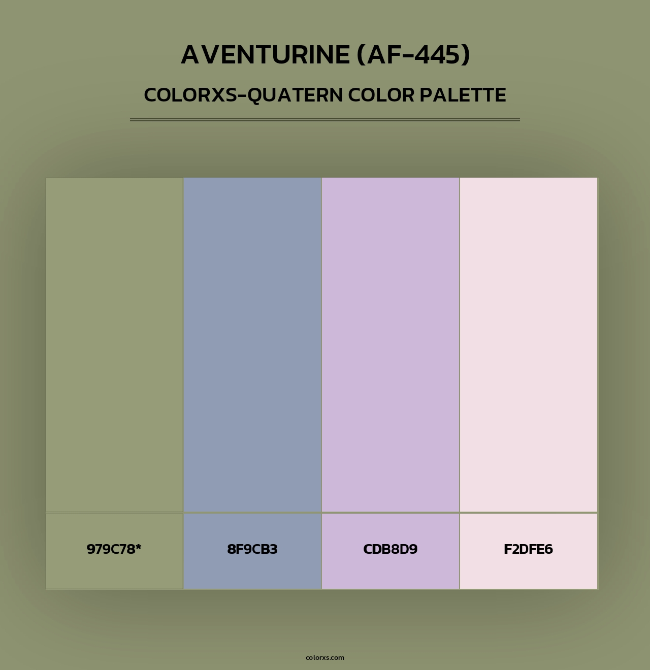 Aventurine (AF-445) - Colorxs Quad Palette
