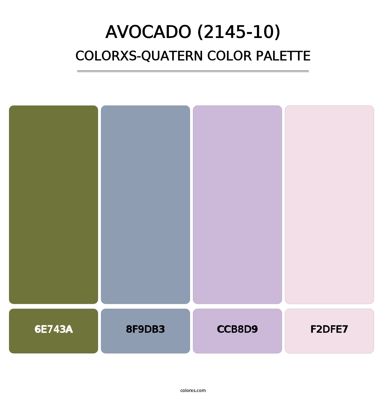 Avocado (2145-10) - Colorxs Quatern Palette