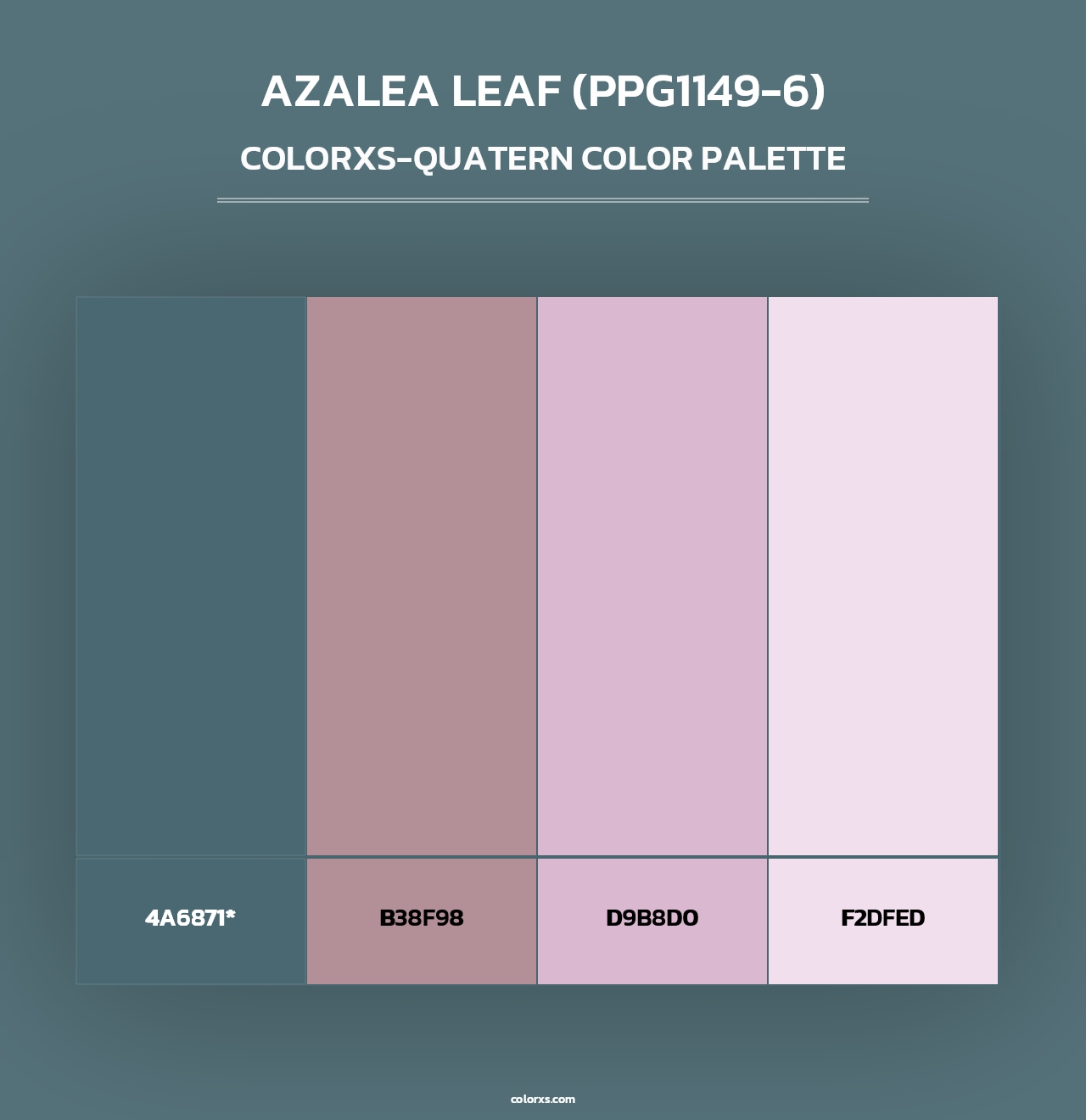 Azalea Leaf (PPG1149-6) - Colorxs Quad Palette