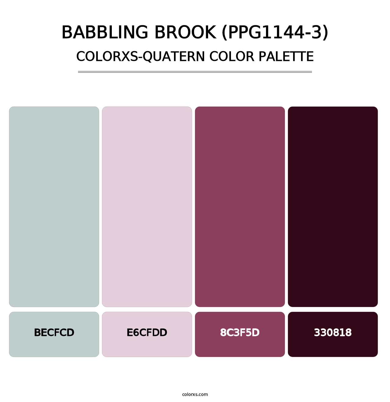 Babbling Brook (PPG1144-3) - Colorxs Quatern Palette