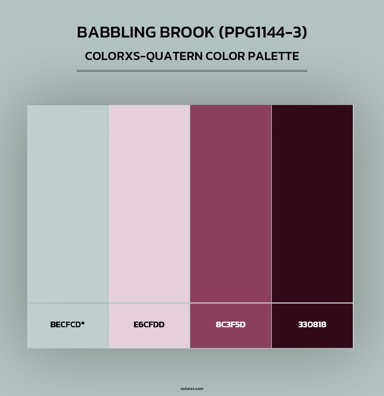 Babbling Brook (PPG1144-3) - Colorxs Quad Palette