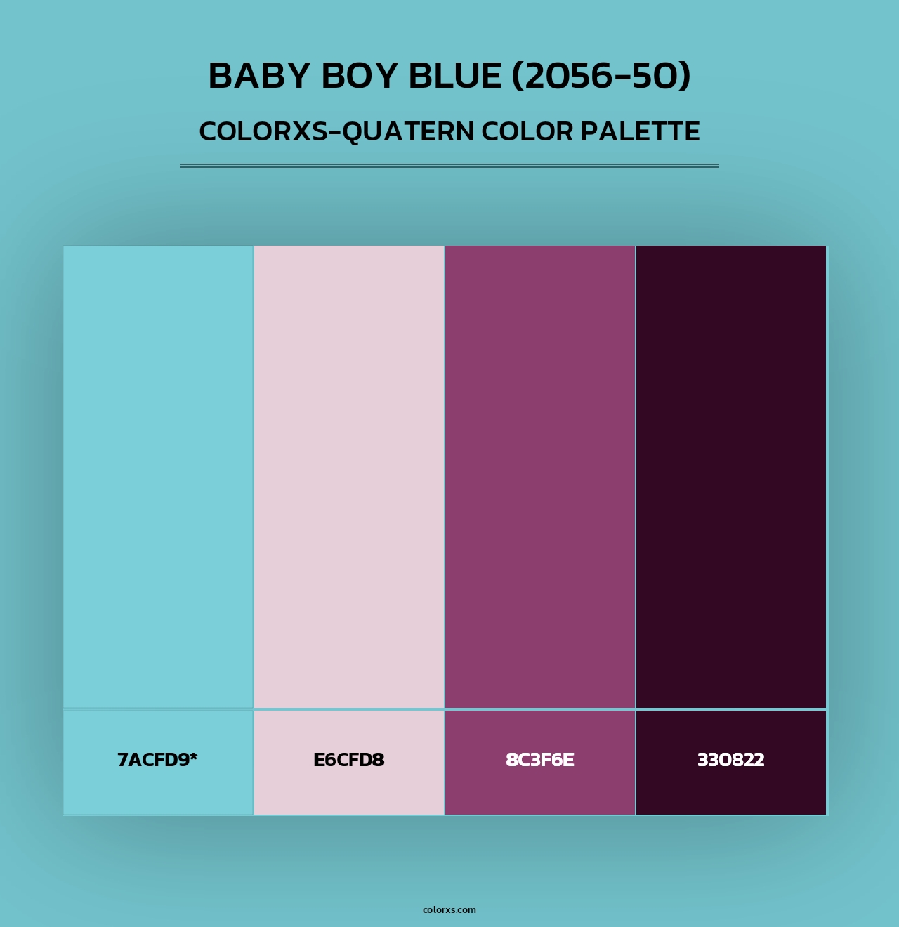 Baby Boy Blue (2056-50) - Colorxs Quad Palette