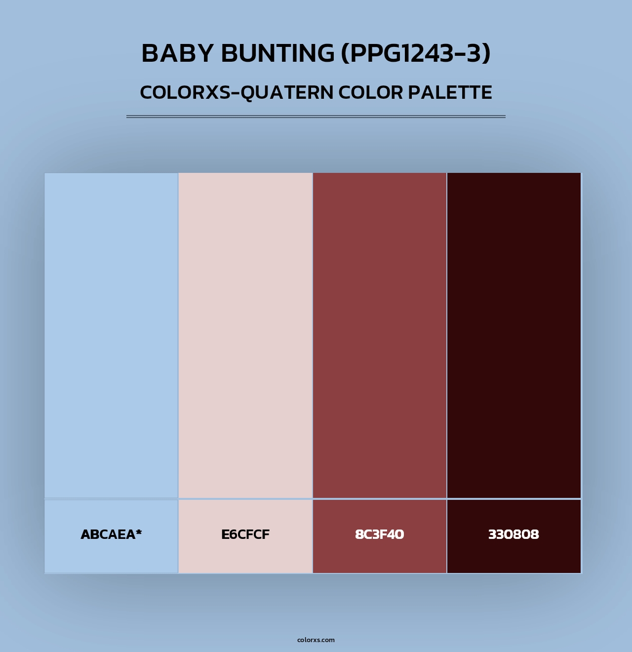 Baby Bunting (PPG1243-3) - Colorxs Quad Palette
