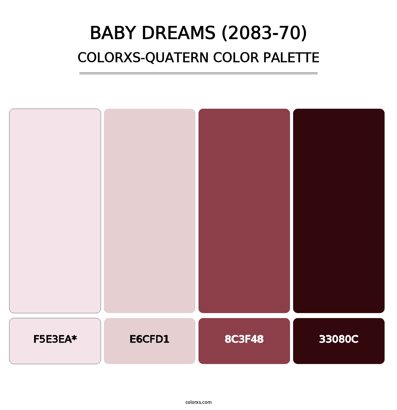 Baby Dreams (2083-70) - Colorxs Quatern Palette
