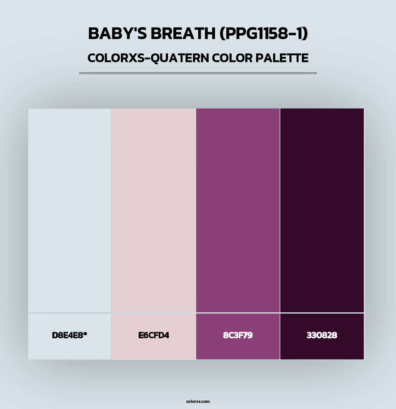 Baby's Breath (PPG1158-1) - Colorxs Quad Palette