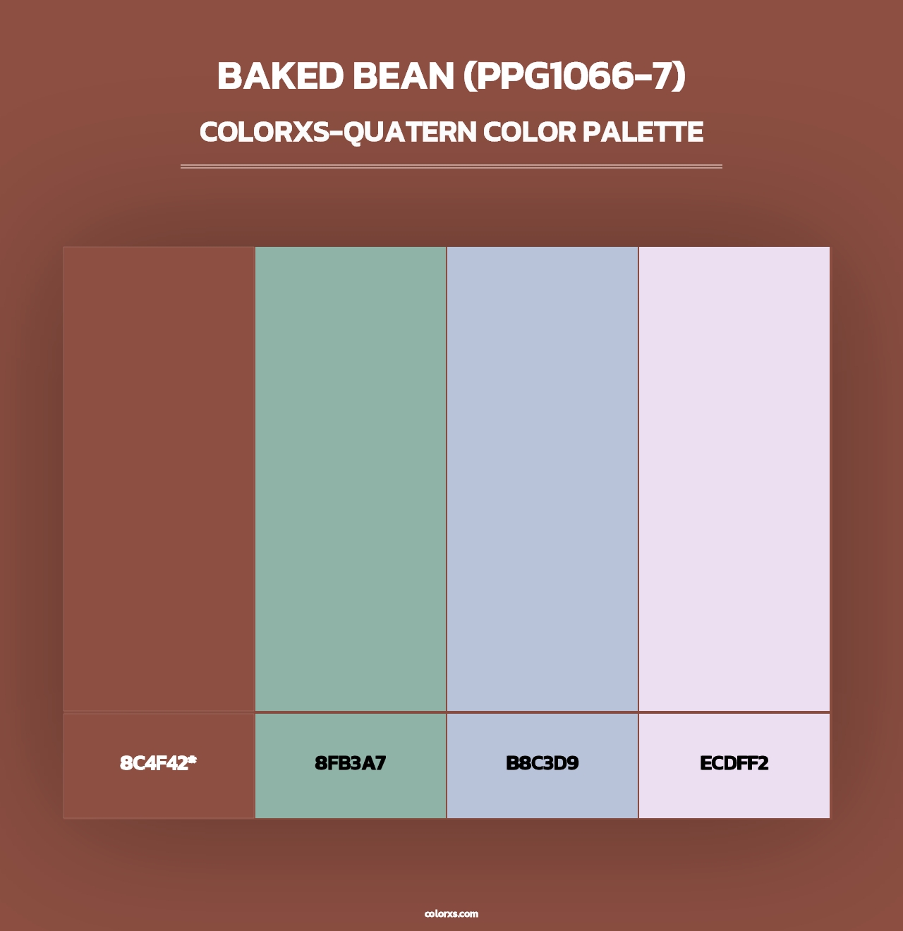 Baked Bean (PPG1066-7) - Colorxs Quad Palette