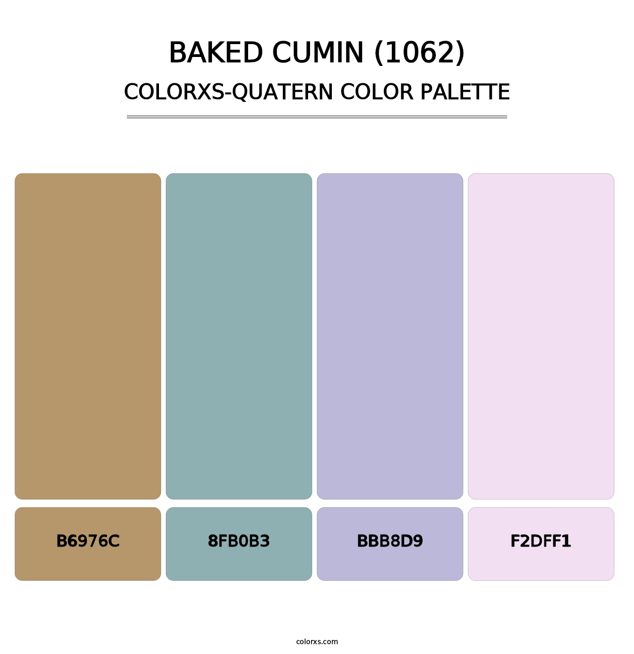 Baked Cumin (1062) - Colorxs Quatern Palette