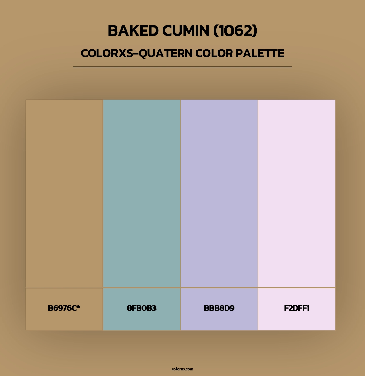 Baked Cumin (1062) - Colorxs Quad Palette
