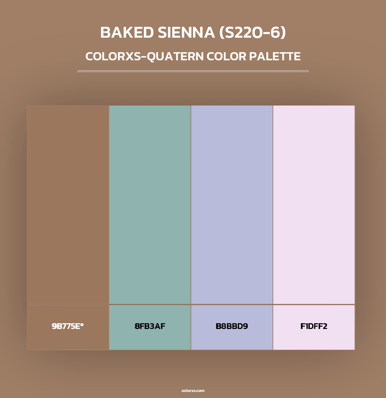 Baked Sienna (S220-6) - Colorxs Quad Palette