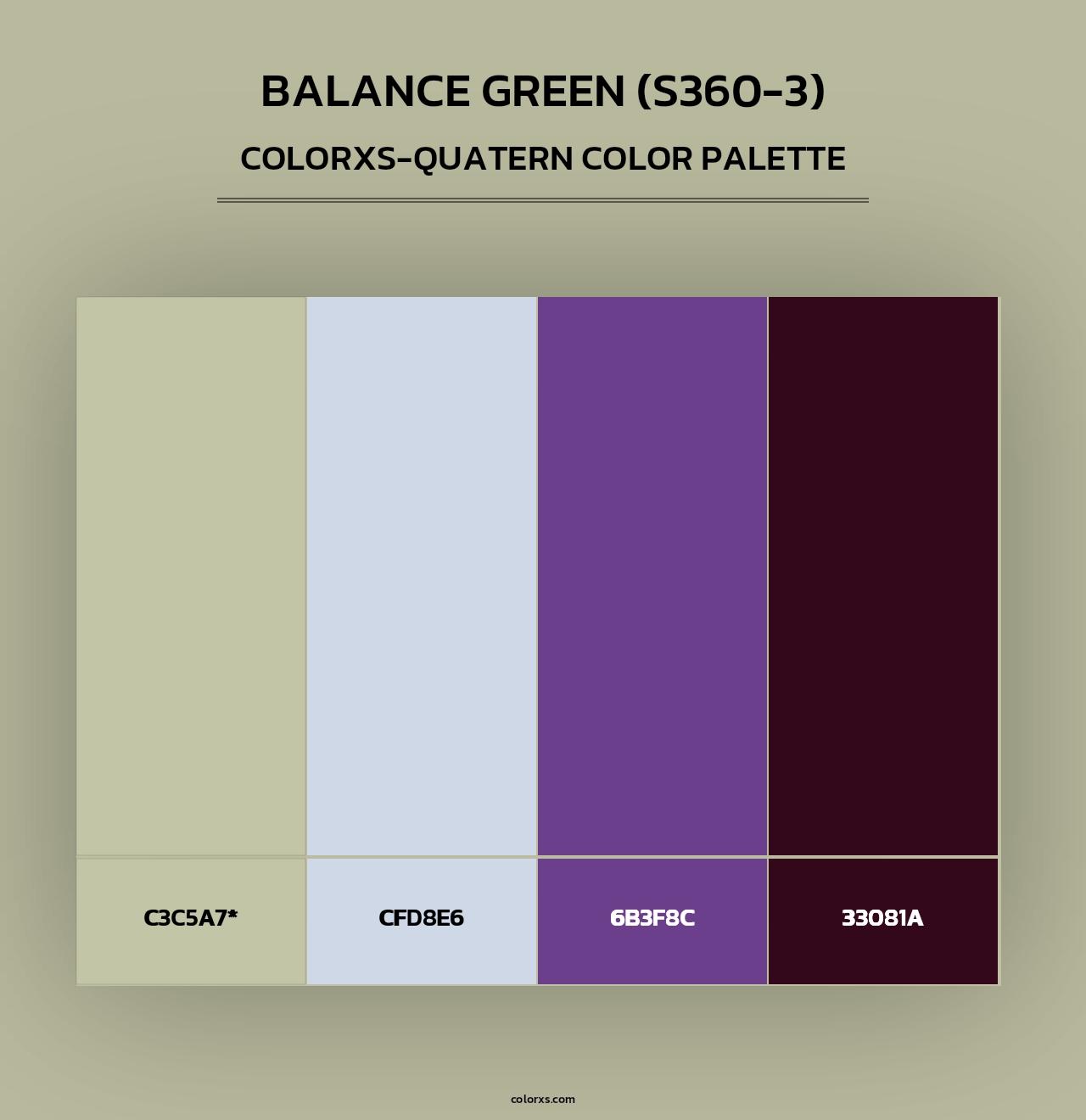 Balance Green (S360-3) - Colorxs Quad Palette