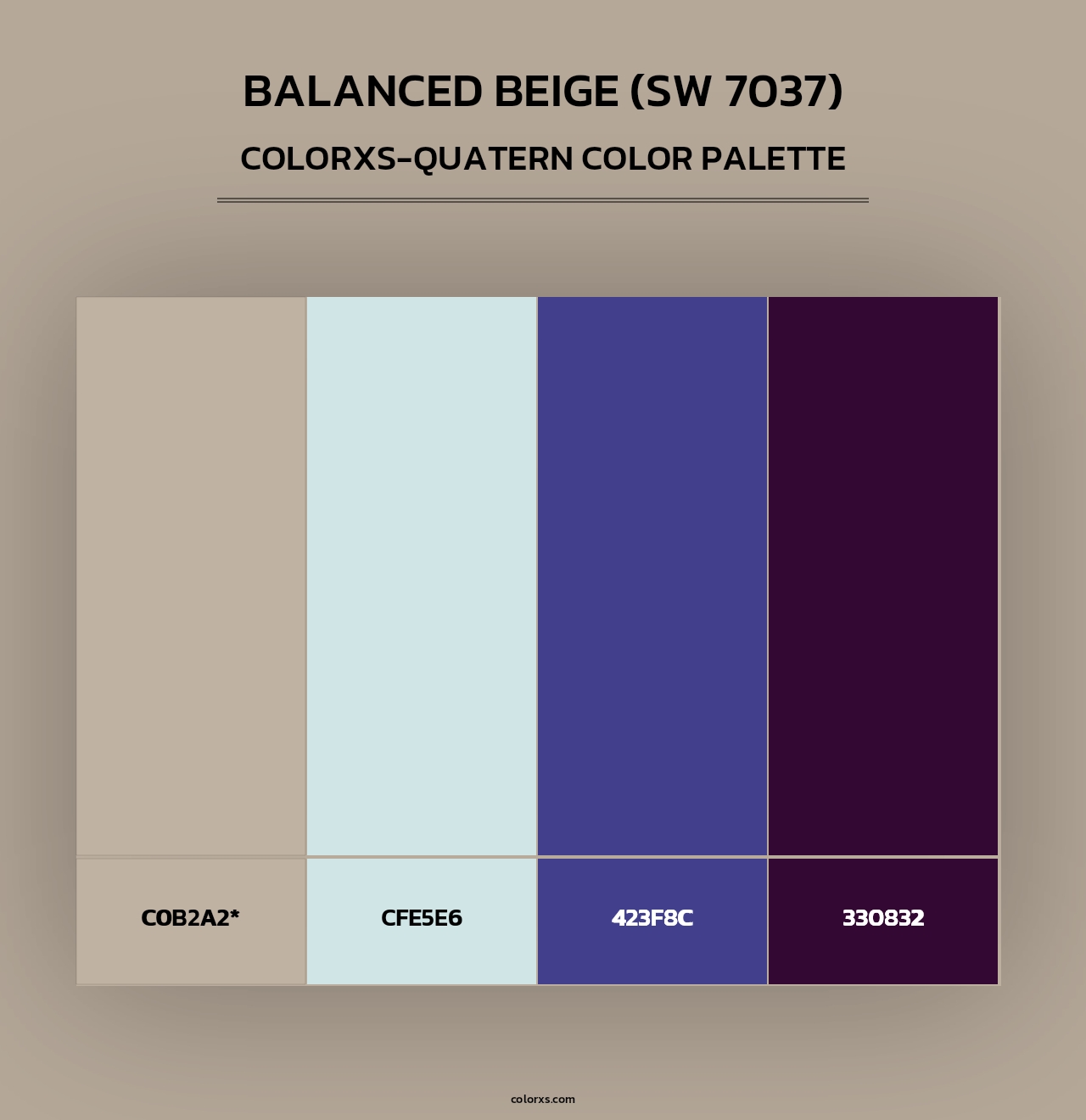 Balanced Beige (SW 7037) - Colorxs Quad Palette
