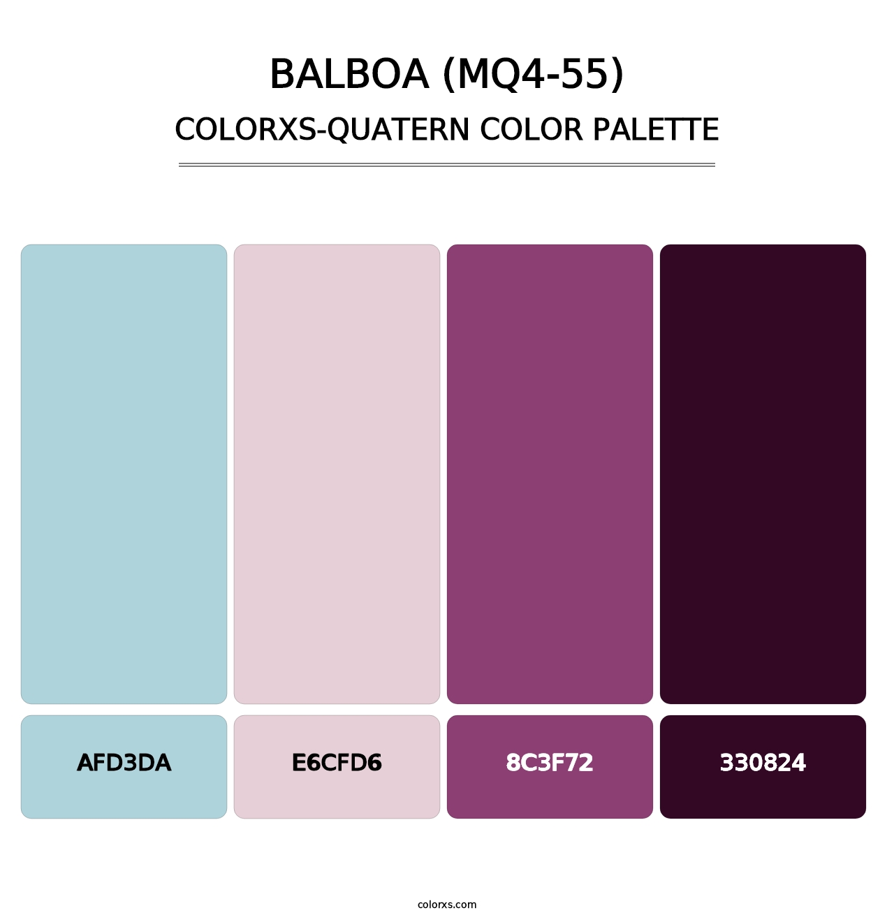 Balboa (MQ4-55) - Colorxs Quatern Palette