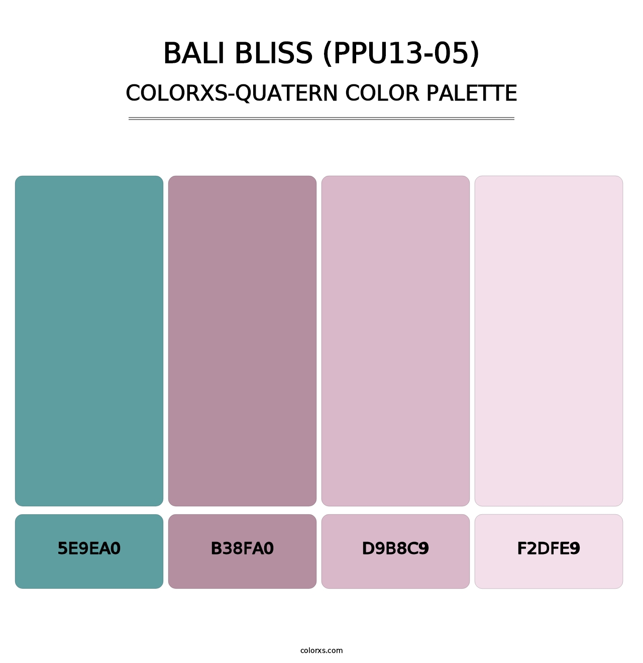 Bali Bliss (PPU13-05) - Colorxs Quatern Palette