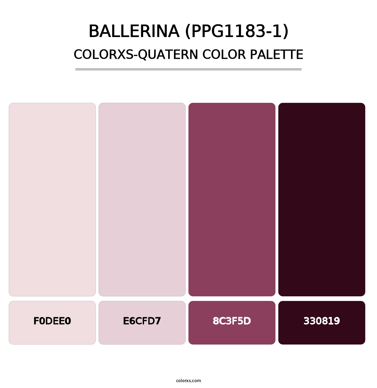 Ballerina (PPG1183-1) - Colorxs Quatern Palette