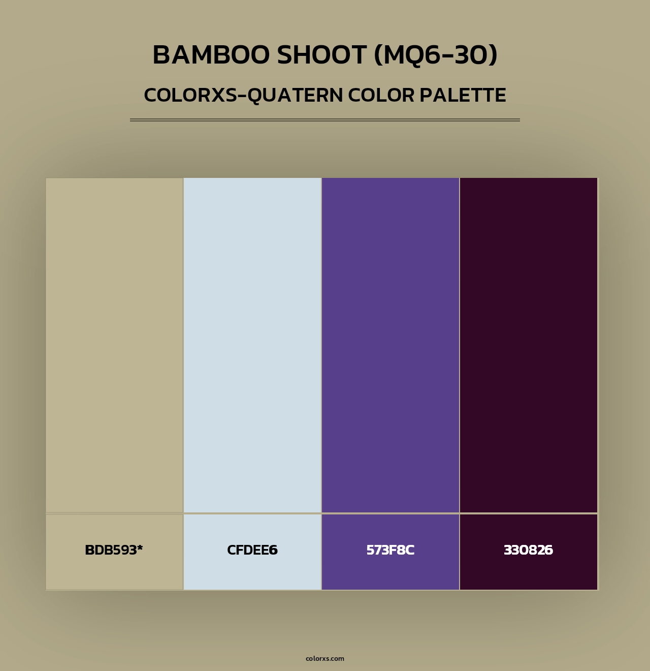 Bamboo Shoot (MQ6-30) - Colorxs Quad Palette