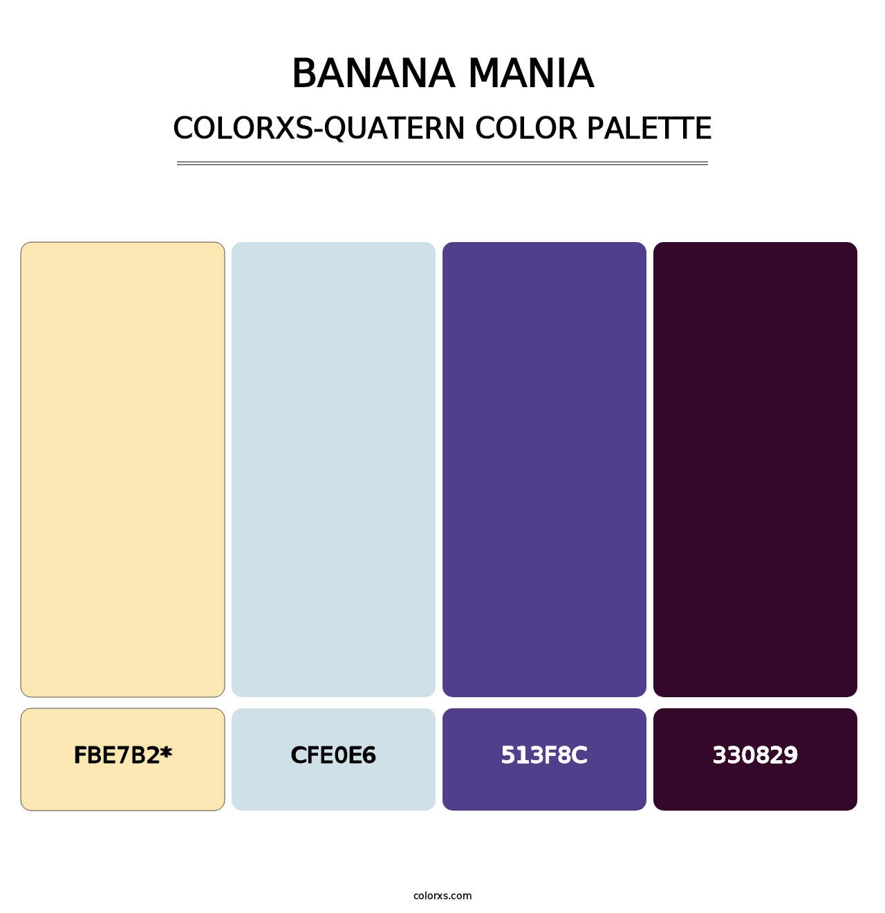 Banana Mania - Colorxs Quatern Palette