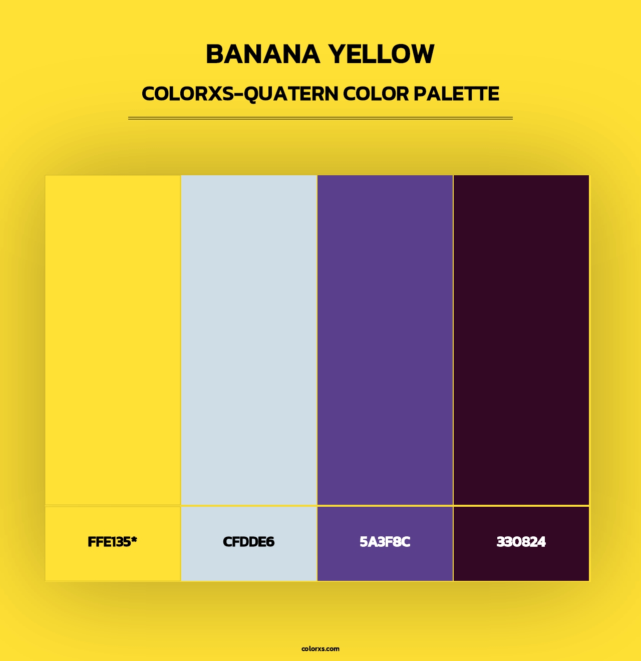 Banana Yellow - Colorxs Quad Palette