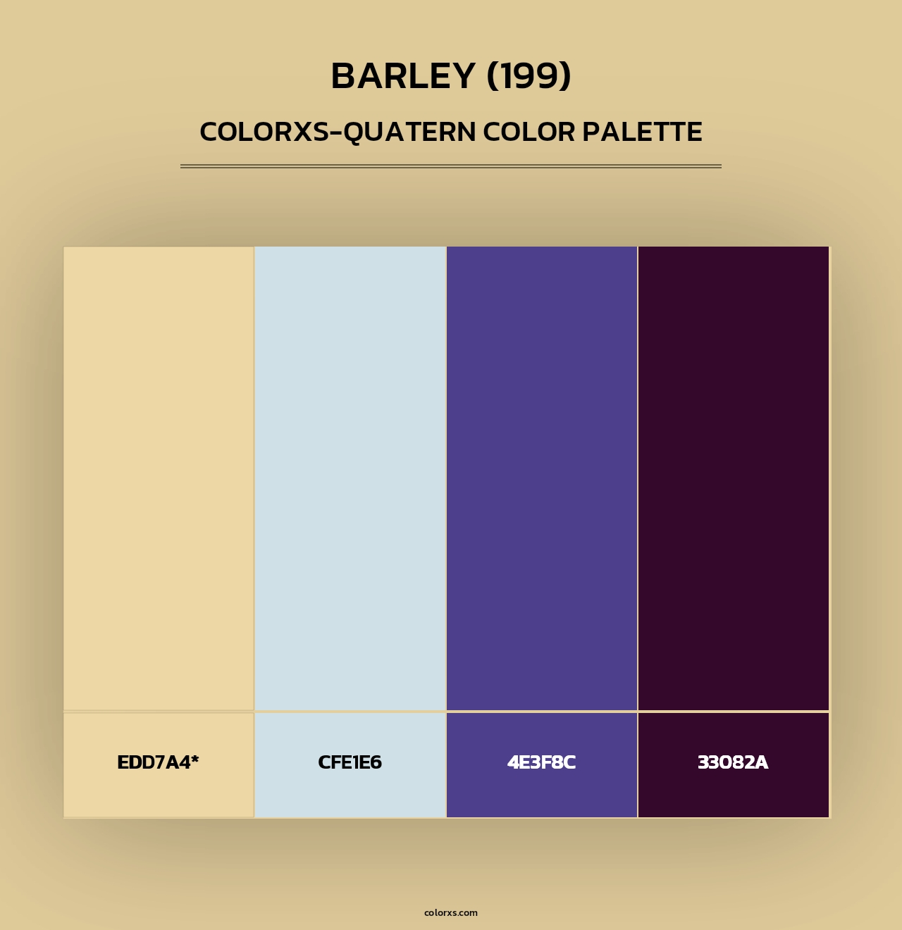 Barley (199) - Colorxs Quad Palette