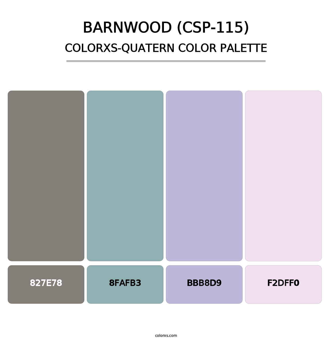 Barnwood (CSP-115) - Colorxs Quatern Palette