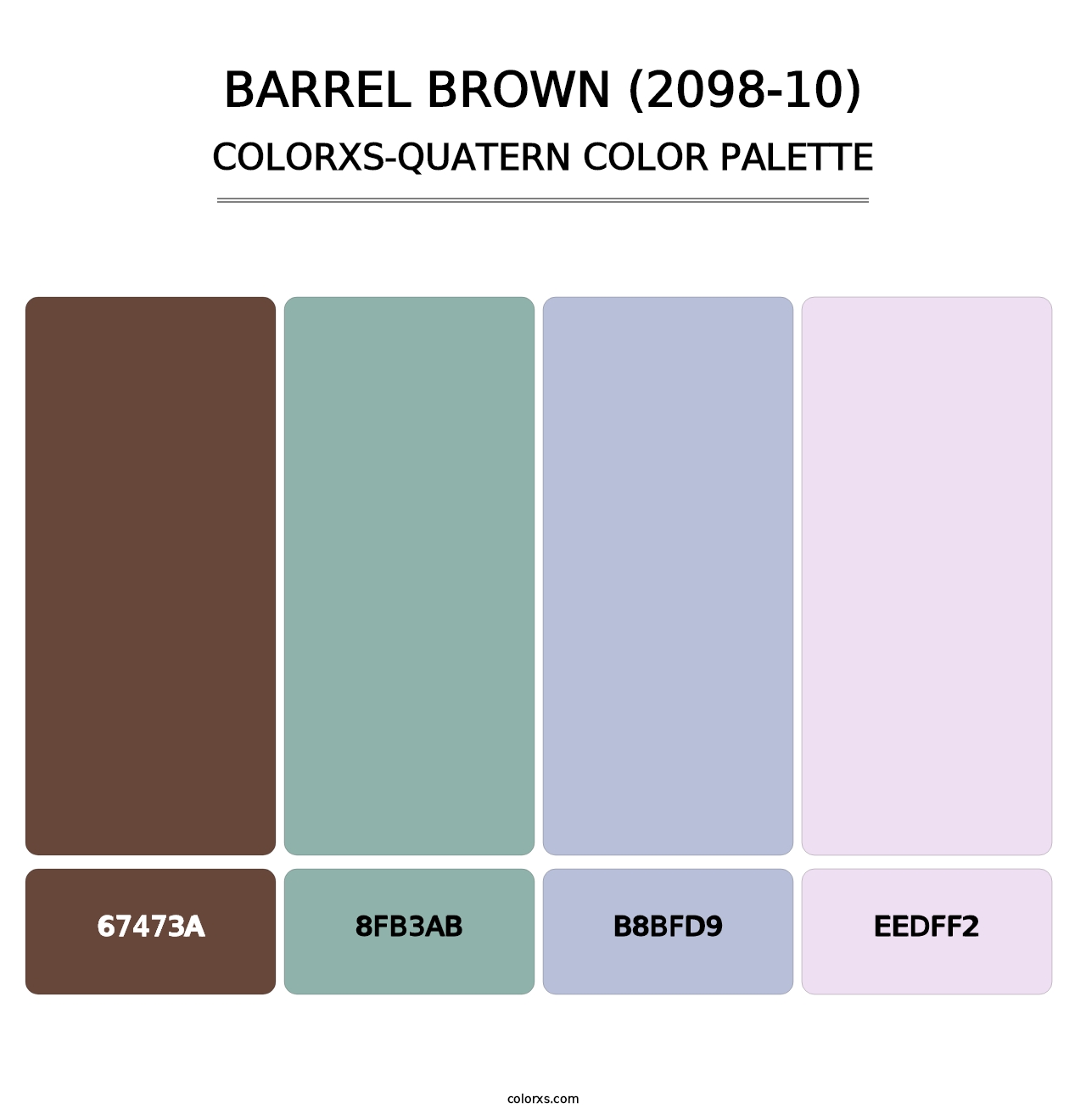 Barrel Brown (2098-10) - Colorxs Quatern Palette